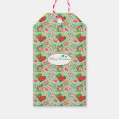 Festive Christmas – Holiday Icons with Stockings Geschenkanhänger (Vorderseite)