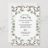 Festive Christmas Holiday Party Custom Einladung (Vorderseite)