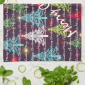 Festive Christmas Luxury Christmas Trees Geschirrtuch (Gefaltet)