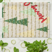 Festive Christmas Luxury Christmas Trees Geschirrtuch (Gefaltet)