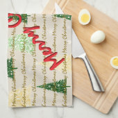 Festive Christmas Luxury Christmas Trees Geschirrtuch (Viertel Falte)