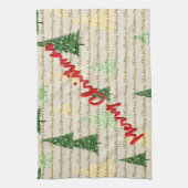 Festive Christmas Luxury Christmas Trees Geschirrtuch (Vertikal)