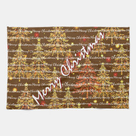 Festive Christmas Luxury Christmas Trees Geschirrtuch