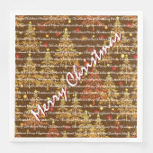 Festive Christmas Luxury Christmas Trees Serviette (Vorderseite)