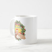 Festive Christmas Mug | Puppies Kaffeetasse (Vorderseite Links)