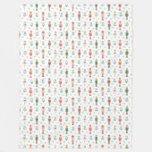 Festive Christmas Nutcracker Ballerina  Fleecedecke (Vorderseite)