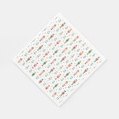 Festive Christmas Nutcracker Ballerina Serviette (Ecke)