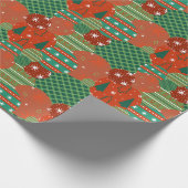 Festive Christmas Ornaments Geschenkpapier (Ecke)
