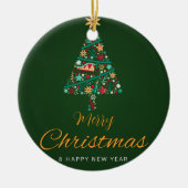 Festive Christmas Ornaments Keramik Ornament (Vorne)