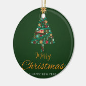 Festive Christmas Ornaments Keramik Ornament (Links)