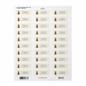 Festive Christmas Packages return address label (Vorne)