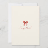 Festive Christmas Party Invitation Einladung (Rückseite)