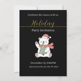 Festive Christmas Party Invitation Einladung