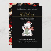 Festive Christmas Party Invitation Einladung (Vorne/Hinten)