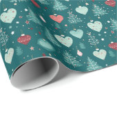 Festive Christmas Pattern Geschenkpapier (Rolleneckpunkt)