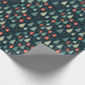 Festive Christmas Pattern Geschenkpapier (Ecke)