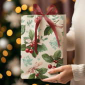 Festive Christmas Pattern Gift Bag Mittlere Geschenktüte