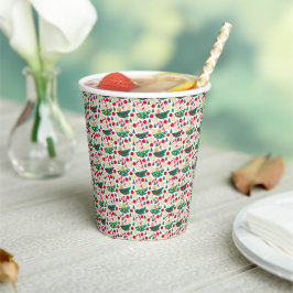 Festive Christmas Pattern Paper Cup Pappbecher