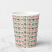 Festive Christmas Pattern Paper Cup Pappbecher (Links)