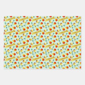 Festive Christmas Pears Personalized Boho Kitchen Geschenkpapier Set (Vorderseite 2)