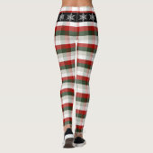 Festive Christmas | Plaid & Snowflake Belt Leggings (Rückseite)