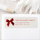 FESTIVE CHRISTMAS simple modern red ribbon bow (Insitu)