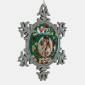 Festive Christmas Snowflake Framed Ornament (Links)