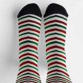Festive Christmas Socks Holiday Candy Cane Socks Socken (Oben)