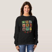"Festive Christmas Stamp Collection Sweatshirt (Vorne ganz)