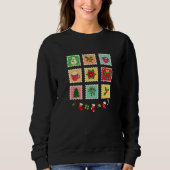 "Festive Christmas Stamp Collection Sweatshirt (Vorderseite)
