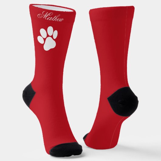 Festive Christmas Stocking With Your Custom Name Socken (Gewinkelt)