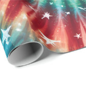 Festive Christmas Tie Dye Spiral Geschenkpapier (Rolleneckpunkt)