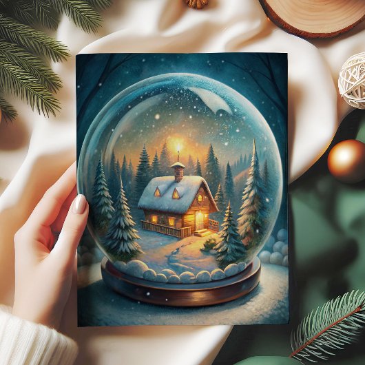 Festive Christmas tissue paper with holly and pine Seidenpapier