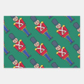 Festive Christmas Toy Soldiers Wrapping Paper Geschenkpapier Set (Vorderseite 2)