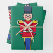 Festive Christmas Toy Soldiers Wrapping Paper Geschenkpapier Set (Beispiel)