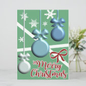 Festive Christmas Tree Holiday Greeting Card (Stehend Vorderseite)