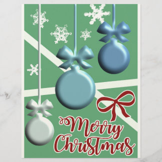Festive Christmas Tree Holiday Greeting Card Briefbogen