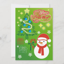 Festive Christmas Tree Holiday Greeting Card Feiertagskarte