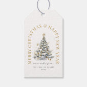 Festive Christmas Tree Modern Geschenkanhänger (Vorderseite)