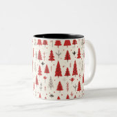 Festive Christmas Tree Mug Zweifarbige Tasse (VorderseiteRechts)