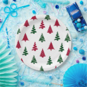 Festive Christmas Tree Paper Plates Pappteller (Party)