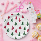 Festive Christmas Tree Paper Plates Pappteller (Party)