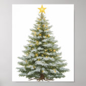 Festive Christmas Tree Poster – Wall Art (Vorne)