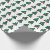 Festive Christmas Tree & presents Geschenkpapier (Ecke)