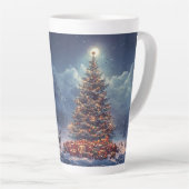 Festive Christmas Tree with Cozy Winter Design gif Milchtasse (Rechte Ecke)