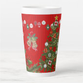 Festive Christmas Tree with Cozy Winter Design gif Milchtasse (Vorderseite)