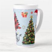 Festive Christmas Tree with Cozy Winter Design gif Milchtasse (Rechte Ecke)