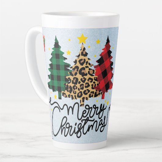 Festive Christmas Tree with Cozy Winter Design gif Milchtasse (Linke Ecke)