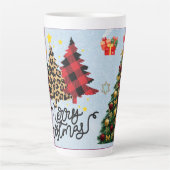 Festive Christmas Tree with Cozy Winter Design gif Milchtasse (Vorderseite)