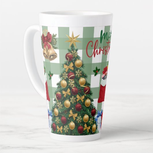 Festive Christmas Tree with Cozy Winter Design gif Milchtasse (Linke Ecke)